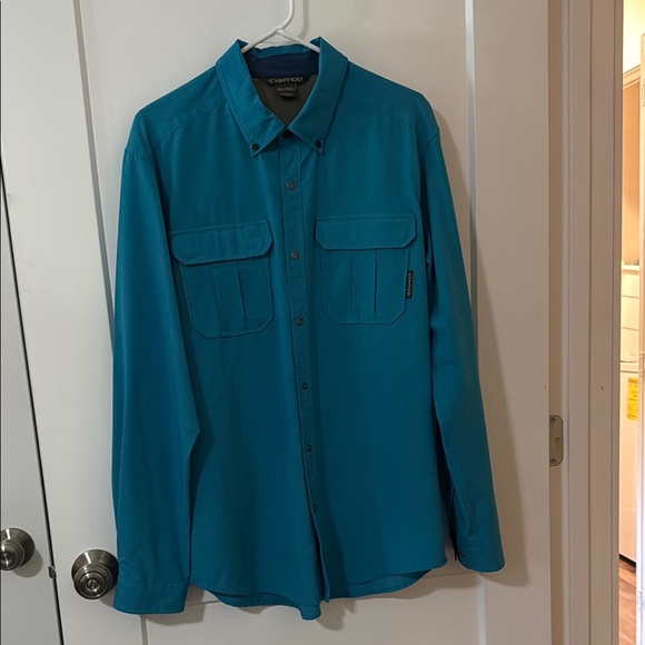 Exofficio Other - Exofficio Teal Long Sleeve Button-Up Shirt Size L